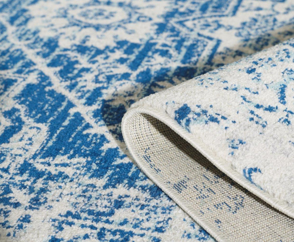 Evolution Ivory/Blue Verona 7'10" x 10'2" Rug