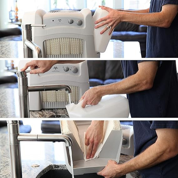 Evap40 4-Gallon Evaporative Humidifier With Adjustable Humidistat and 3 Speeds.