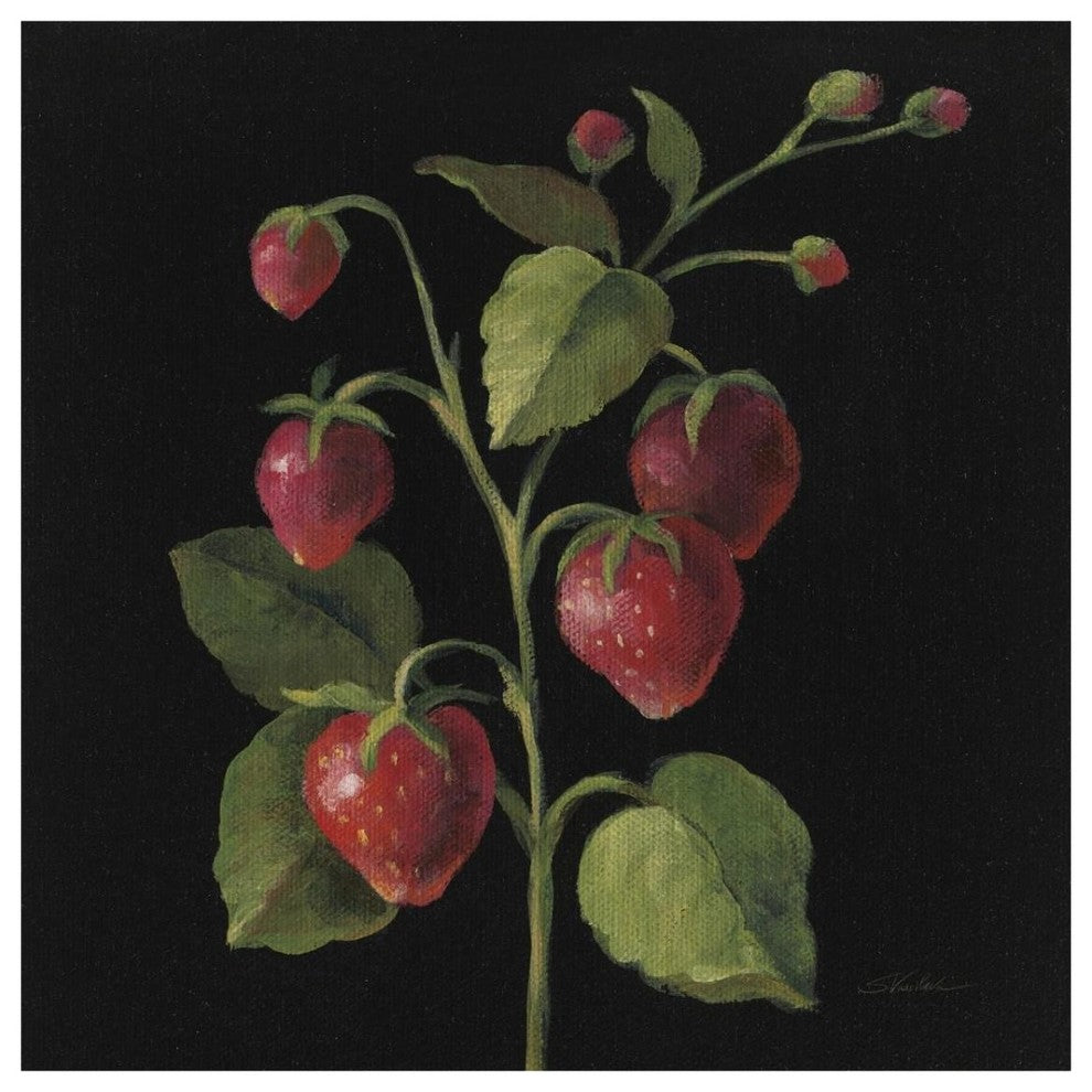 "Fraise no Words" Digital Paper Print by Silvia Vassileva, 32"x32"