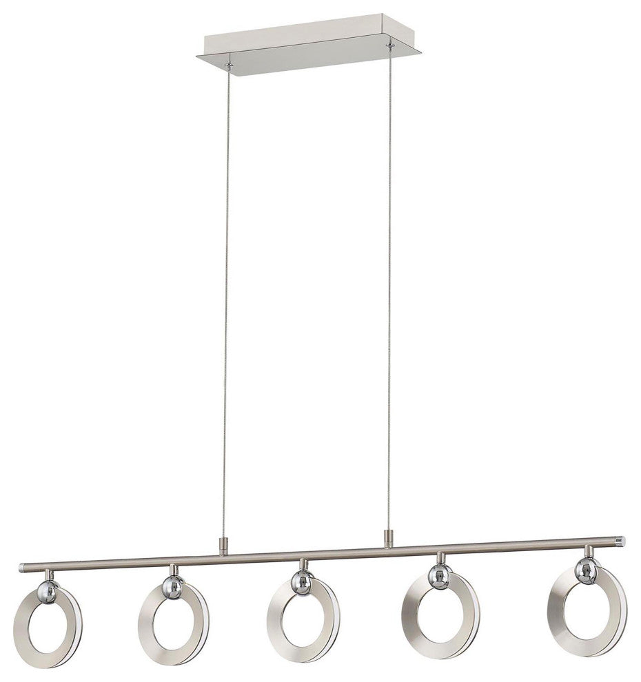 Hermosa LED 5-Light Linear Chandelier