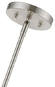 Elmhurst 4 Light Brushed Nickel With Shiny White Accents Medium Drum Pendant
