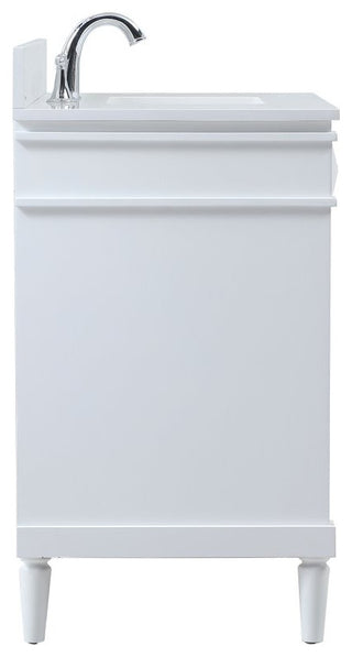 Home Living 21" Transitional White-Light Bathroom Vanity