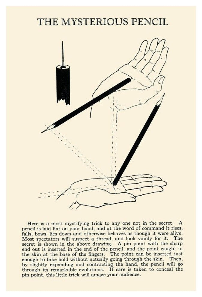 "The Mysterious Pencil" Digital Paper Print by Retromagic, 31"x46"