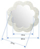 Flower Capiz Seashell Wall Mirror, White