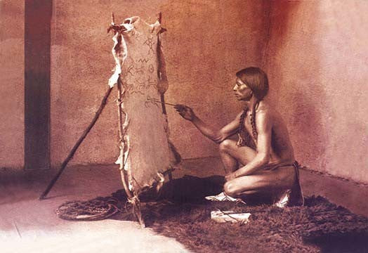Primitive Art- Gallery Wrapped Canvas Art 28" x 42"