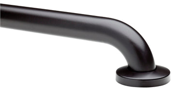 no drilling required Grab Bars - 250lb rated, Black Bronze, 18", 1-1/2" Dia