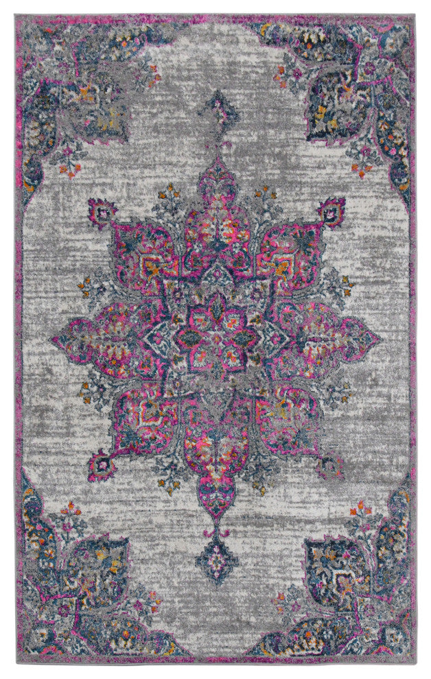 Montana Isabelle Area Rug, Pink, 7'10" x 10'10", Medallion