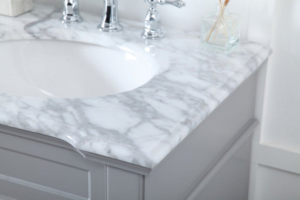 Home Living 60" Double Bathroom Vanity Set, Gray