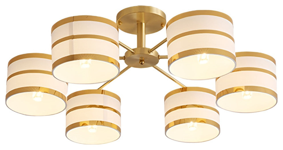 Inarzo | Post-Modern LED Chandelier For Bedroom, Study, Dining Room, 6 Heads