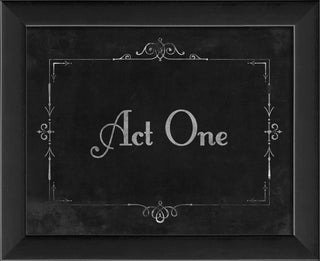 Silent Movie Act One Framed Artwork