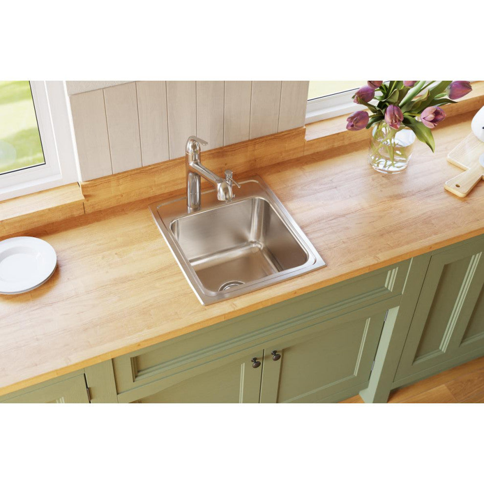 DLR172010OS4 Lustertone Classic Stainless Steel 17" x 20" Drop-in Sink