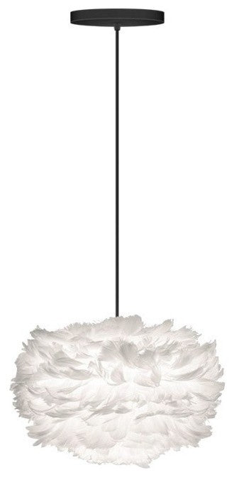 Eos Mini Hardwired Pendant, Black/White