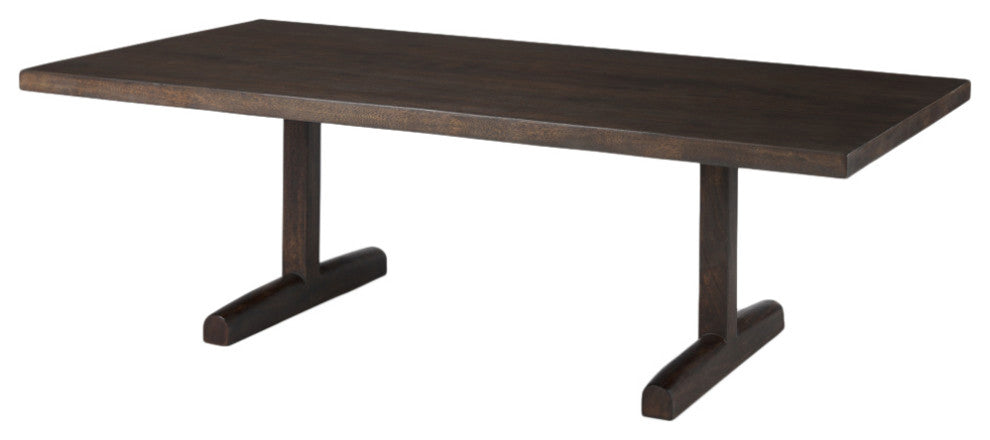 Viktor Dark Brown Solid Wood Coffee Table