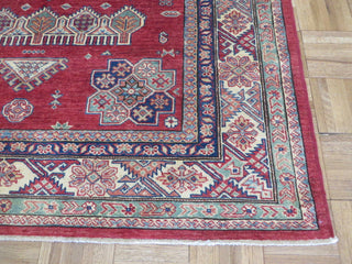 5x5 Square Handmade Red Fine Super Kazak Shirvan Oriental Rug