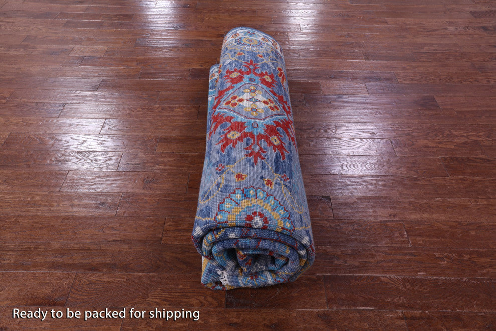 9' 0" X 12' 1" Turkish Oushak Handmade Rug - Q13442