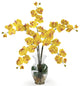 Phalaenopsis Liquid Illusion Silk Flower Arrangement, Gold