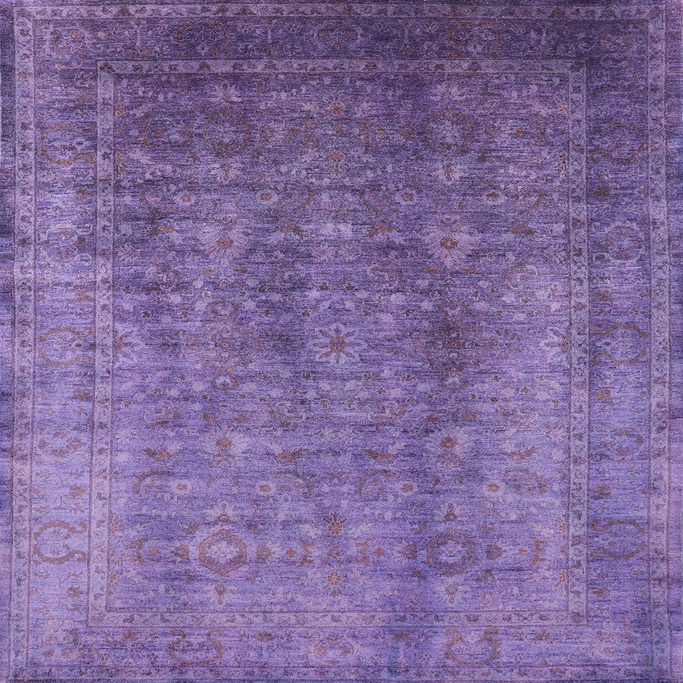 Ahgly Company Indoor Square Mid-Century Modern Area Rugs, 5' Square