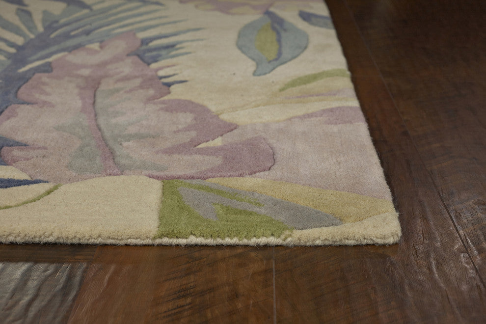 Sparta 3104 Pastel Tropics Rug, 5'6" Round
