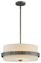 Garrett 3-Light Pendant, Weathered Iron