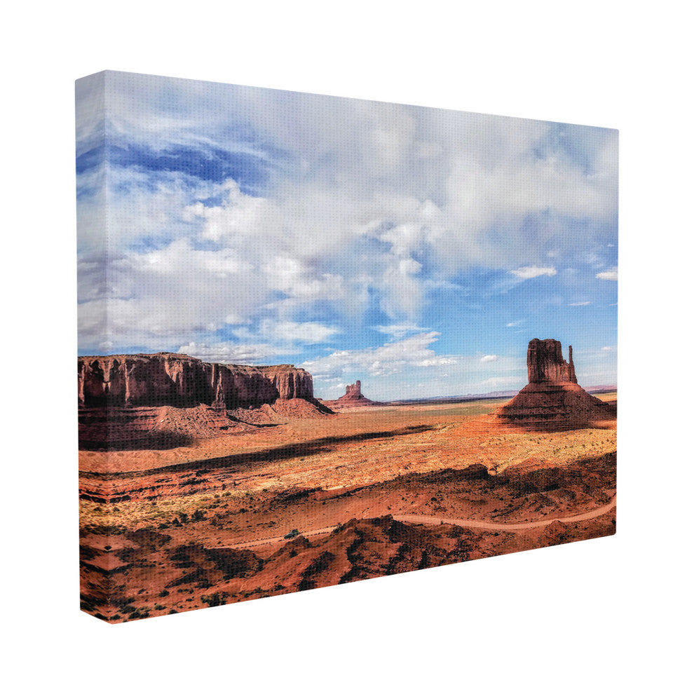 Utah Monument Valley Desert Landscape Photograph, 30"x40", Canvas Art