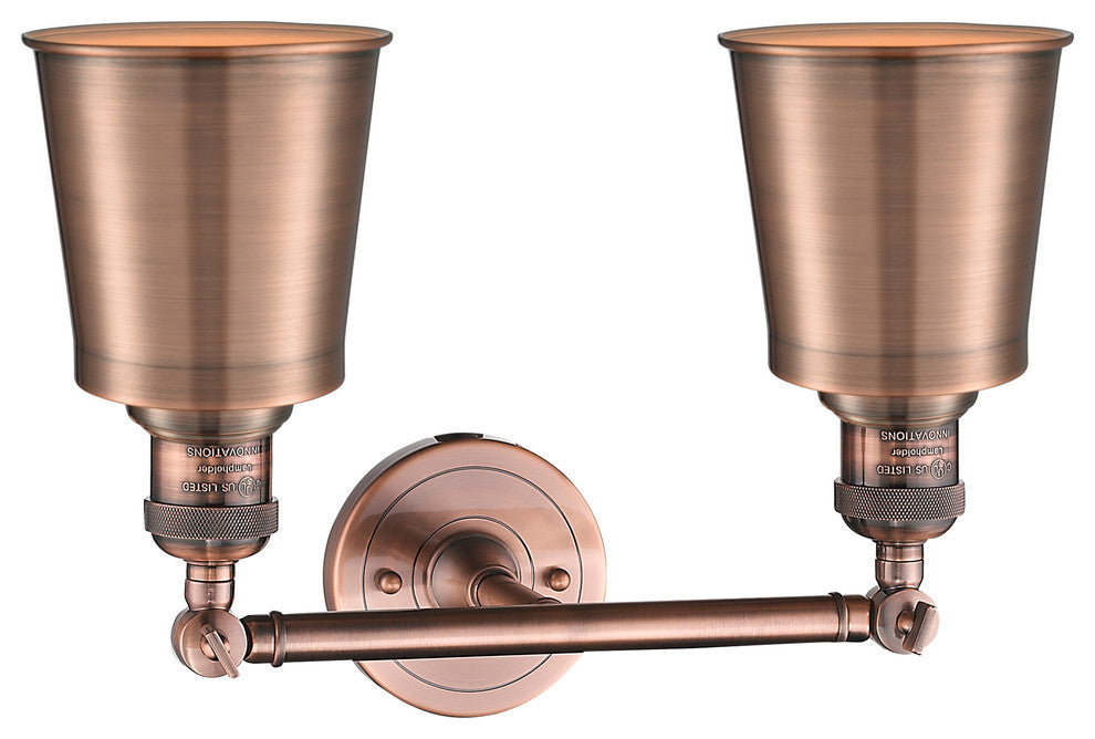 Addison 2-Light Bath Vanity-Light, Antique Copper, Antique Copper