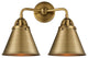 Innovations 288-2W-BB-M13-BB-LED 2-Light Bath Vanity Light, Brushed Brass
