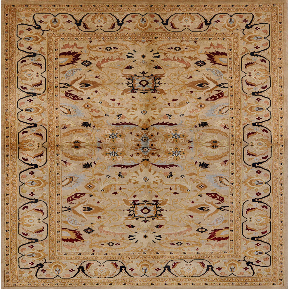 Ahgly Company Indoor Square Mid-Century Modern Area Rugs, 4' Square