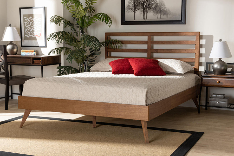 Shantelle Modern Farmhouse Wooden Platform Bed Collection, Full