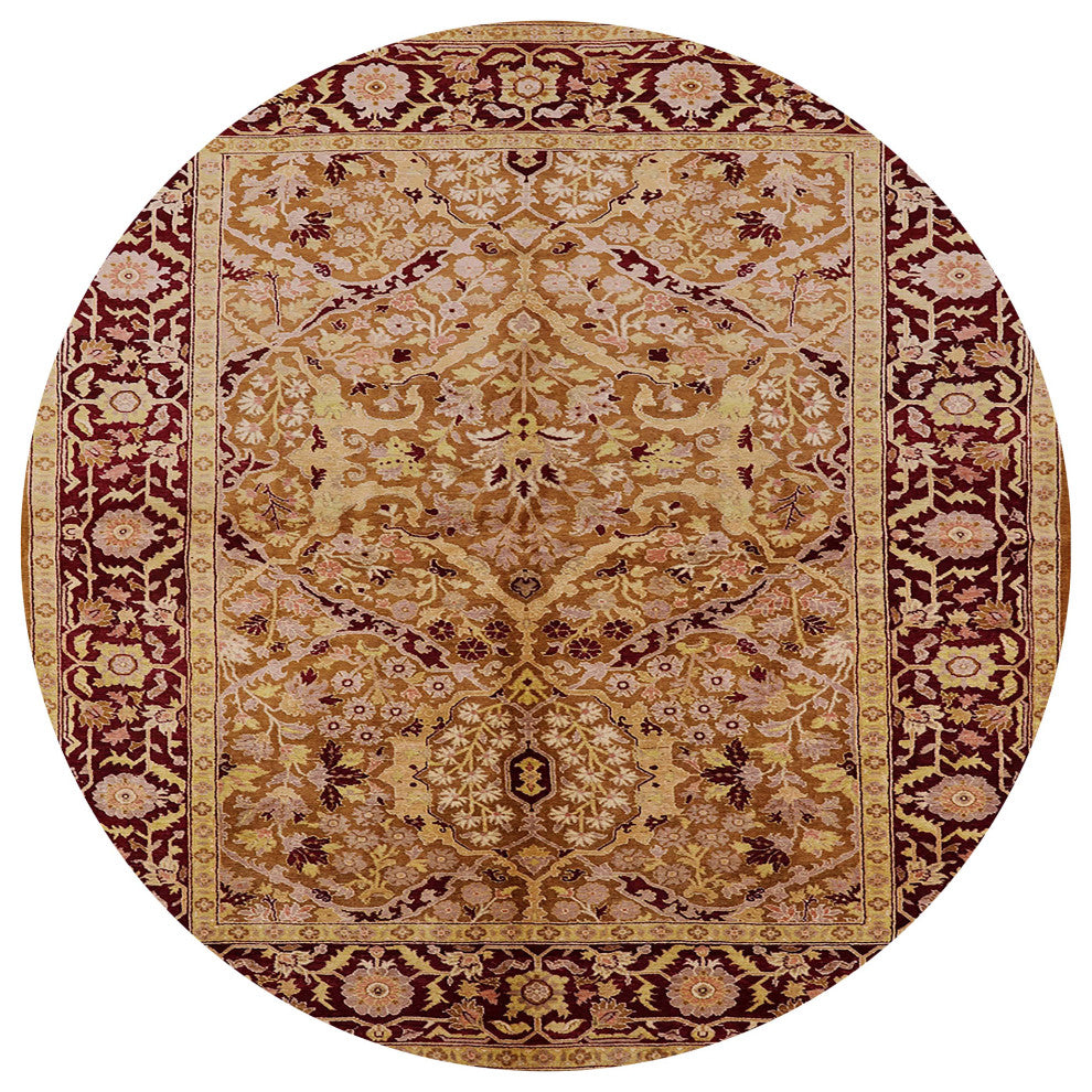 Ahgly Company Indoor Round Mid-Century Modern Area Rugs, 7' Round
