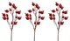 18.5"H Faux Red Berry Cluster X'mas Decor
