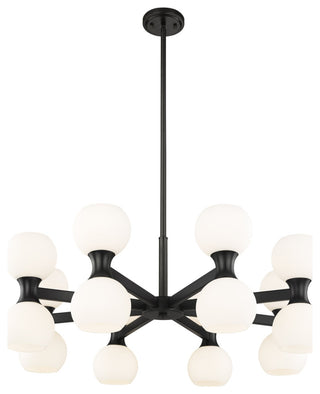 Z-LITE 16-Light Chandelier, Matte Black