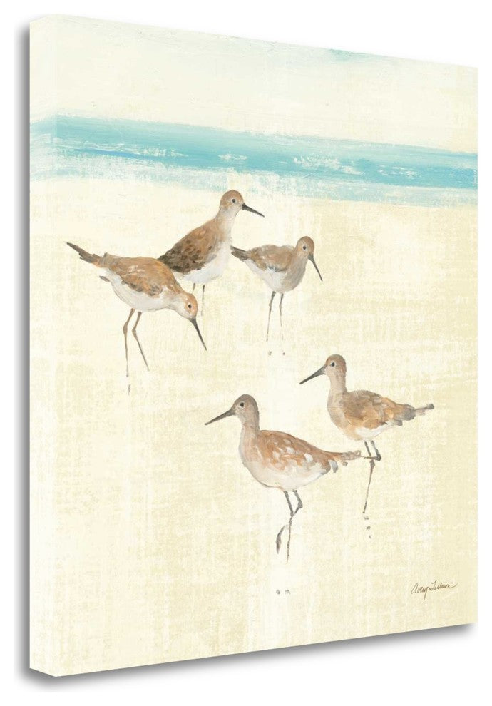 "Sandpipers Square I" By Avery Tillmon, Giclee Print on Gallery Wrap Canvas