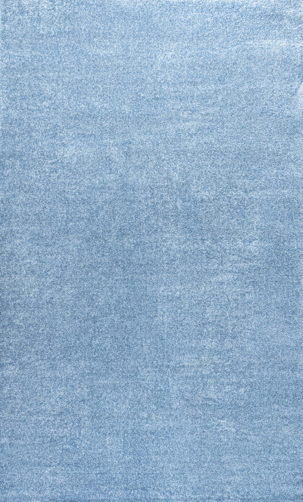 Haze Solid Low-Pile Classic Blue 10 ft. x 14 ft. Area Rug