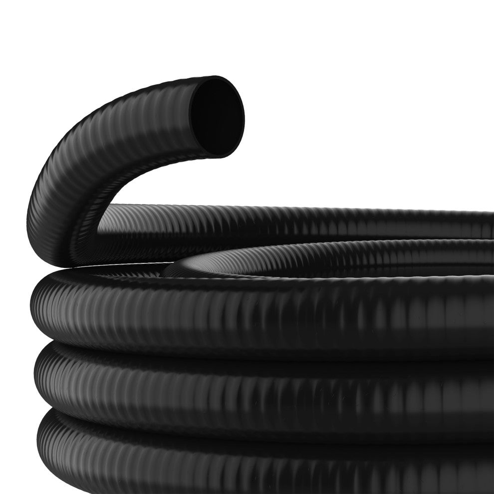Alpine Black PVC Hose Tube, 0.5"Diameter, 50 Ft Long