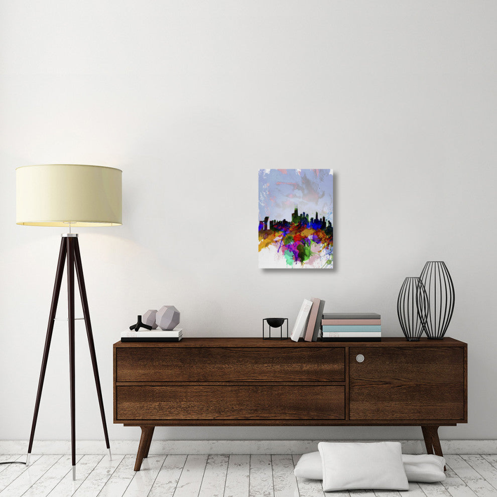 "Copenhagen Watercolor Skyline" Fine Art Print