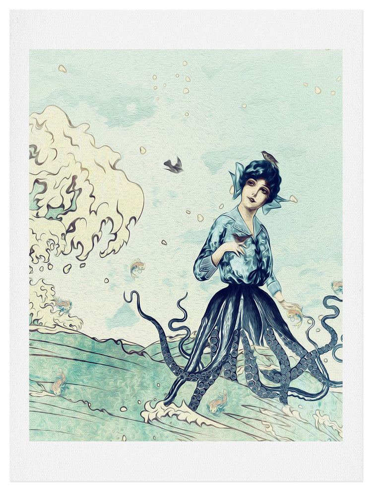 Deny Designs Belle13 Sea Fairy Art Print