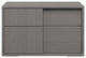 Oak Wood Nightstand With Soft Closing Drawers Matte Gray