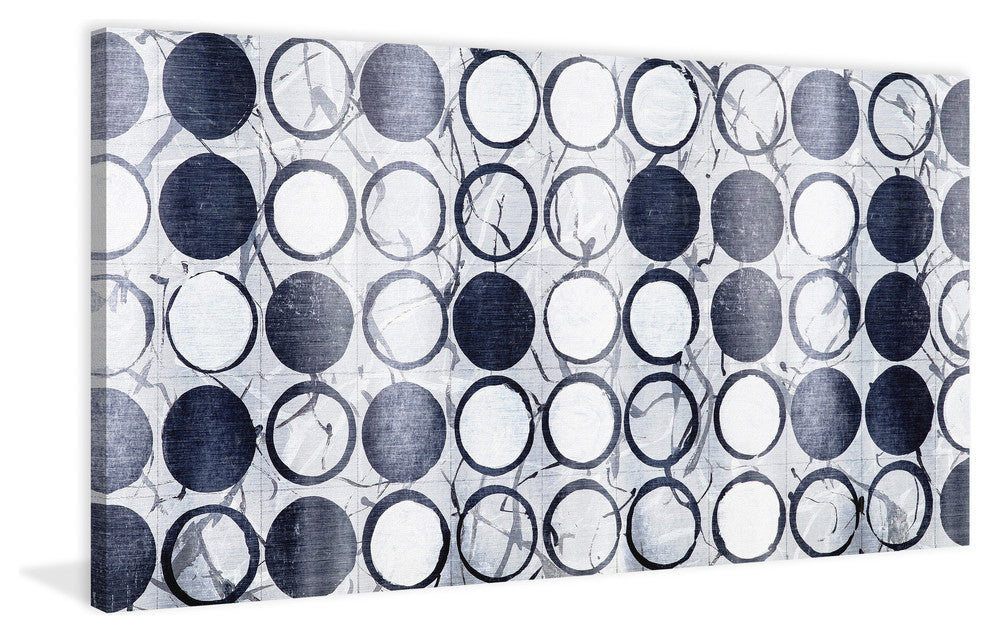 "Aesthetic Circles" Painting Print on Wrapped Canvas
