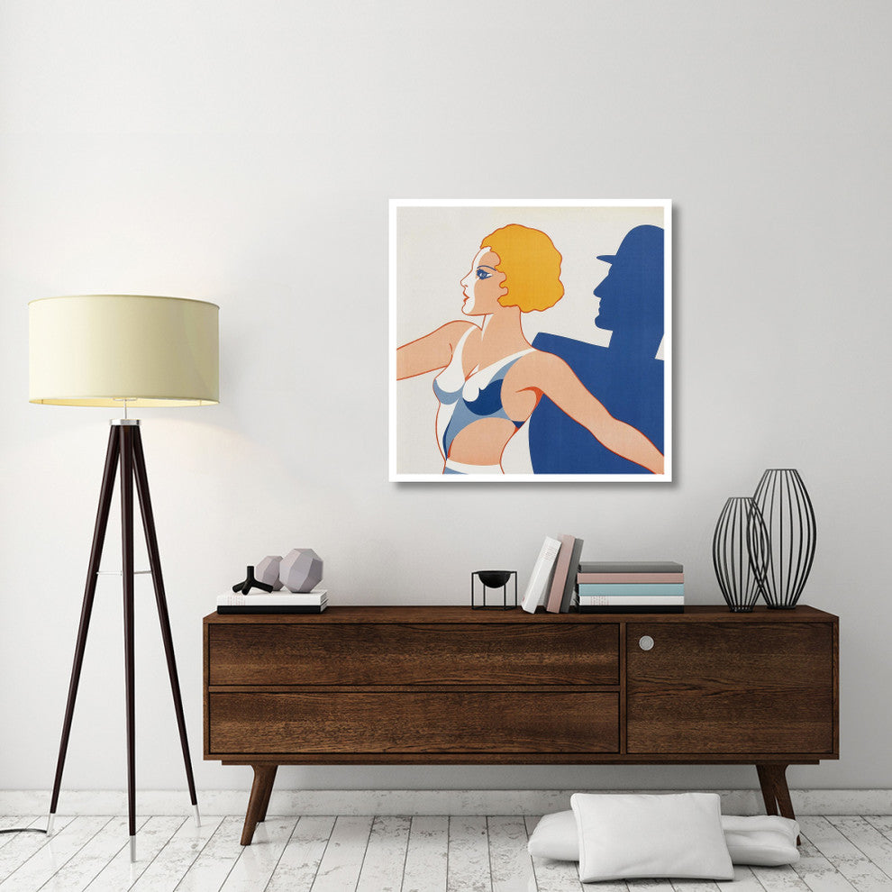 "Vintage Film Posters: Tango Movies "Tangoflickan" - Detail" Print, 38"x38"