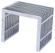 Modern Classics Zeta Stainless Steel Bench Short, Silver