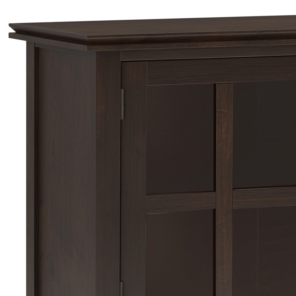 Artisan SOLID WOOD Large Sideboard Buffet in Dark Chestnut Brown
