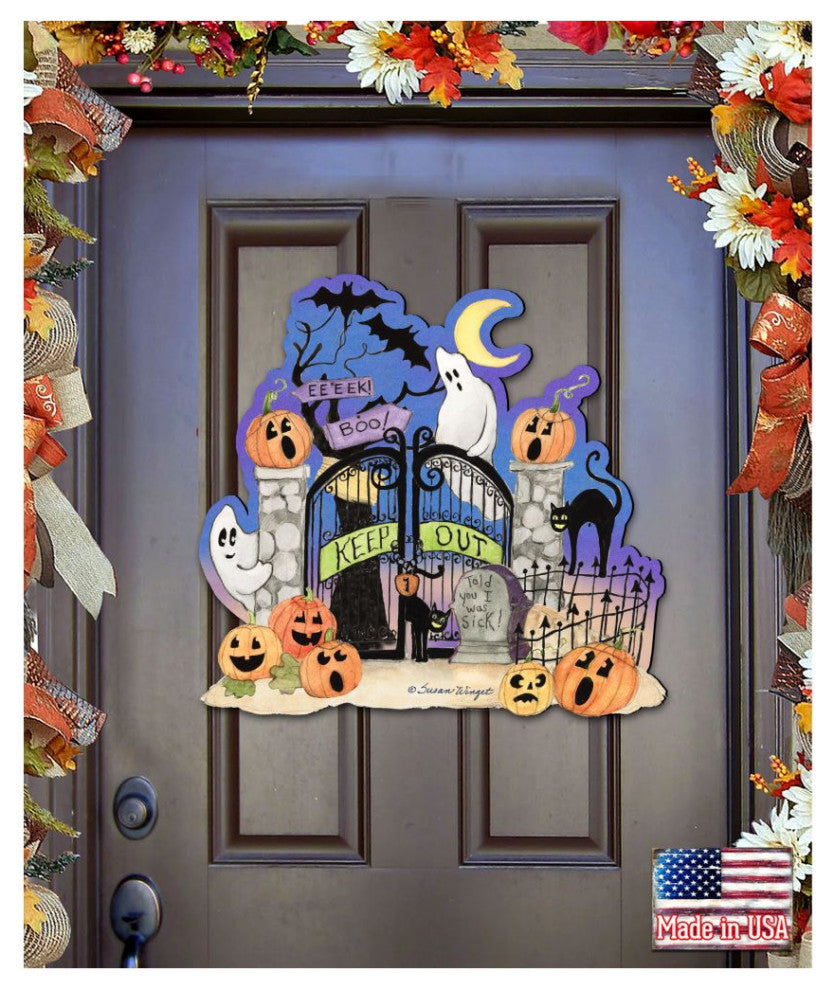 Halloween Scene Door Decor