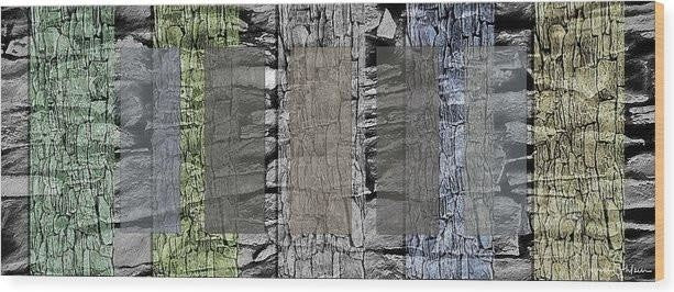 Rock Panels, Signed Limited Edition, Wood Print, 24"x8.875"