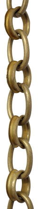 Brass Round Chandelier Chain, 3', Antique Brass, W20