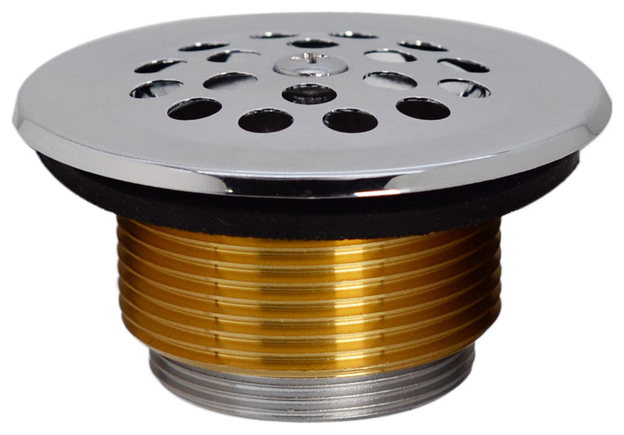 Beehive Grid Universal Tub Trim With Trip Lever Faceplate In Polished Chrome, Polished Chrome