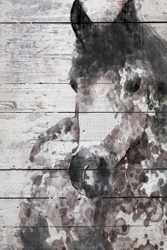 Marmont Hill, "Grey Horse" by Irena Orlov Painting on Wrapped Canvas, 20x30