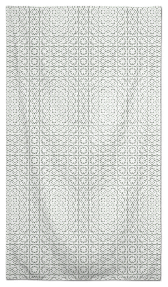 Delicate Tile Pattern Green 58x102 Tablecloth