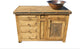 Rustic Bathroom Vanity Flora Laminosa One Door, 36"x20"x32", Left Side Drawers
