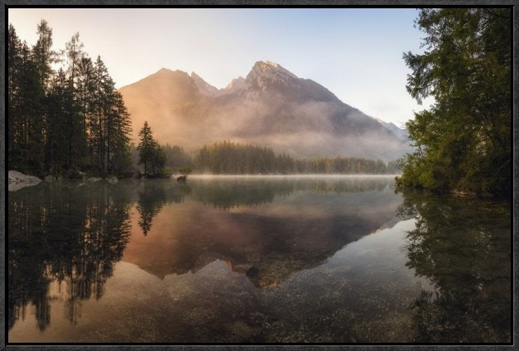 "Glowing Mist" Framed Canvas Giclee by Daniel F., 25x17"