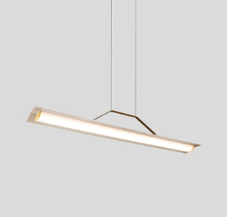 Penna 64 LED Pendant, White Washed Oak, 227v